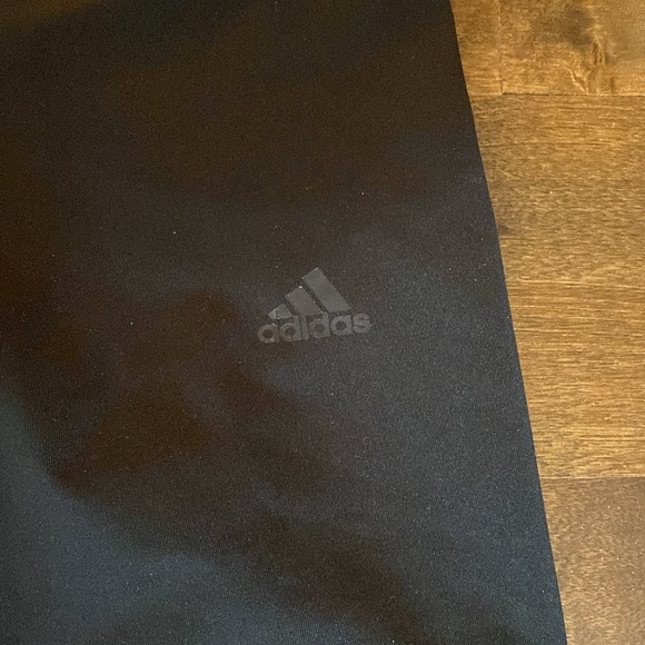 Adidas Black Three Quarter Length Leggings - Picture 2 of 6